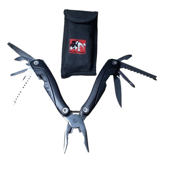 Multi-tool All in One Pliers Bottle Opener Flat & Phillips Screwdriver Saw Knife - Picture 2 of 13